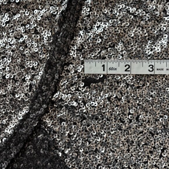 Free People Forever Sparkle Silver Sequin Scallop Back Blouse Womens Size XS - Picture 10 of 10